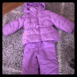 Girls 2 piece snow suit